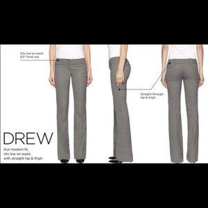 The limited drew fit light gray pants in size 6